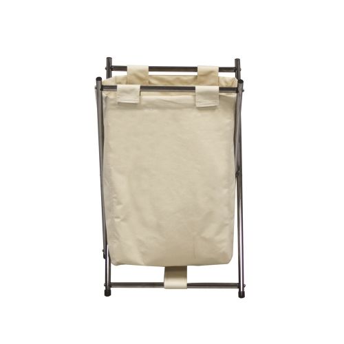 Royal Basket Hamper Kit, Chrome, Canvas Bag, Single Compartment